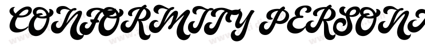CONFORMITY PERSONAL字体转换